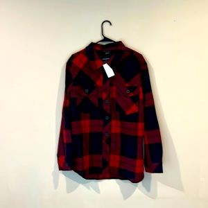 Sanctuary Clothing Plaid Shacket Women's Size Large